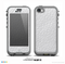 The White Leather Texture Skin for the iPhone 5c nüüd LifeProof Case