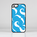The White Mustaches with blue background Skin-Sert Case for the Apple iPhone 5/5s