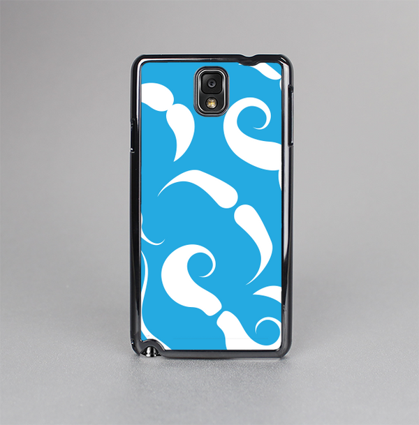 The White Mustaches with blue background Skin-Sert Case for the Samsung Galaxy Note 3