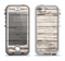 The White Painted Aged Wood Planks Apple iPhone 5-5s LifeProof Nuud Case Skin Set