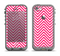 The White & Pink Sharp Chevron Pattern Apple iPhone 5c LifeProof Fre Case Skin Set