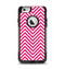 The White & Pink Sharp Chevron Pattern Apple iPhone 6 Otterbox Commuter Case Skin Set