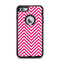 The White & Pink Sharp Chevron Pattern Apple iPhone 6 Plus Otterbox Defender Case Skin Set