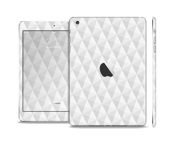 The White Studded Seamless Pattern Full Body Skin Set for the Apple iPad Mini 2