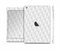 The White Studded Seamless Pattern Full Body Skin Set for the Apple iPad Mini 2