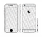 The White Studded Seamless Pattern Sectioned Skin Series for the Apple iPhone 6 Plus