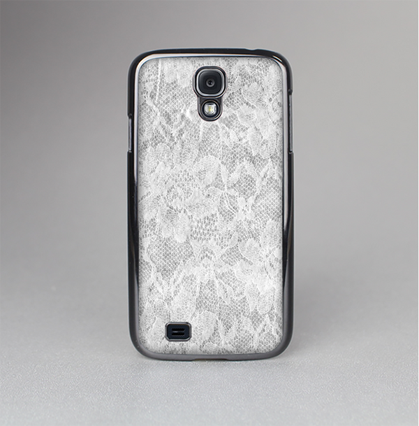 The White Textured Lace Skin-Sert Case for the Samsung Galaxy S4