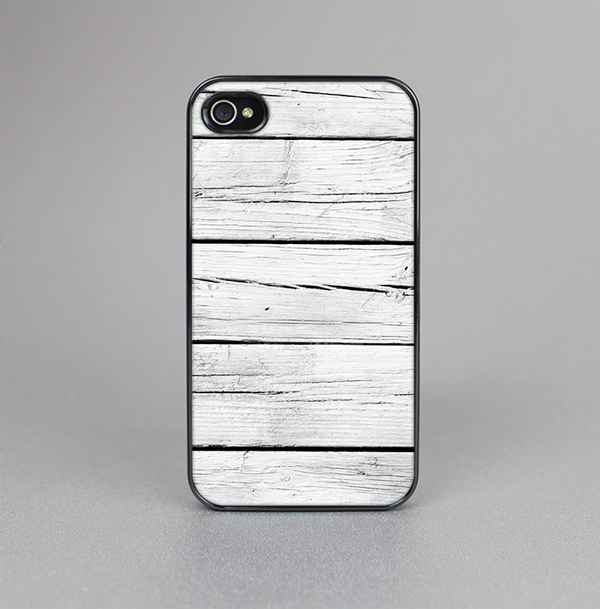 The White Wood Planks Skin-Sert Case for the Apple iPhone 4-4s