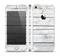 The White Wood Planks Skin Set for the Apple iPhone 5