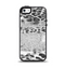 The White and Black Real Leopard Print Apple iPhone 5-5s Otterbox Symmetry Case Skin Set