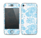 The White and Blue Raining Yarn Clouds Skin for the Apple iPhone 4-4s