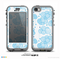 The White and Blue Raining Yarn Clouds Skin for the iPhone 5c nüüd LifeProof Case