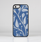 The White and Blue Vector Branches Skin-Sert Case for the Apple iPhone 5/5s