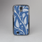 The White and Blue Vector Branches Skin-Sert Case for the Samsung Galaxy S4