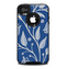 The White and Blue Vector Branches Skin for the iPhone 4-4s OtterBox Commuter Case