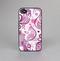 The White and Pink Birds with Floral Pattern Skin-Sert Case for the Apple iPhone 4-4s