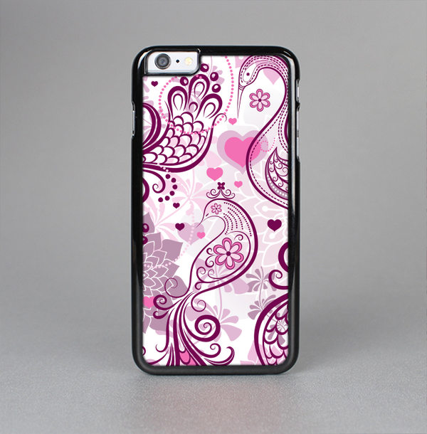 The White and Pink Birds with Floral Pattern Skin-Sert Case for the Apple iPhone 6