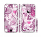 The White and Pink Birds with Floral Pattern Sectioned Skin Series for the Apple iPhone 6 Plus