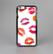 The White with Colored Pucker Lip Prints Skin-Sert Case for the Apple iPhone 6
