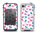 The White with Pink & Blue Vector Tweety Birds Apple iPhone 4-4s LifeProof Fre Case Skin Set