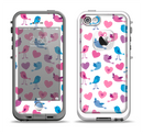 The White with Pink & Blue Vector Tweety Birds Apple iPhone 5-5s LifeProof Fre Case Skin Set