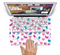 The White with Pink & Blue Vector Tweety Birds Skin Set for the Apple MacBook Air 11"