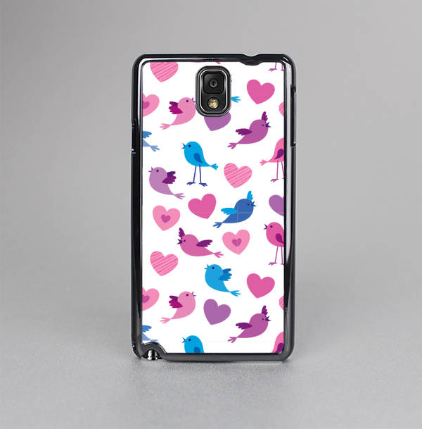 The White with Pink & Blue Vector Tweety Birds Skin-Sert Case for the Samsung Galaxy Note 3