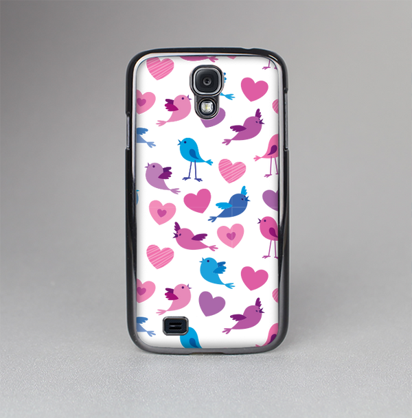 The White with Pink & Blue Vector Tweety Birds Skin-Sert Case for the Samsung Galaxy S4
