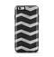 The Wide Black and Light Gray Chevron Pattern V3 Apple iPhone 6 Plus Otterbox Symmetry Case Skin Set