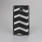 The Wide Black and Light Gray Chevron Pattern V3 Skin-Sert Case for the Samsung Galaxy Note 3