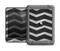 The Wide Black and Light Gray Chevron Pattern V3 Apple iPad Mini LifeProof Nuud Case Skin Set