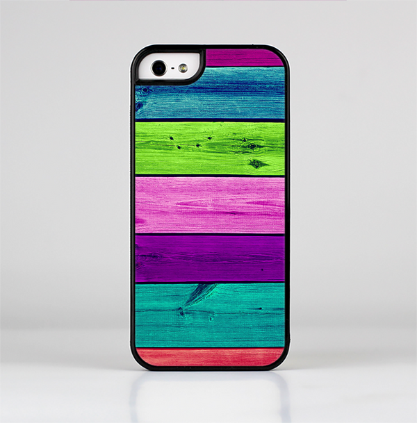 The Wide Neon Wood Planks Skin-Sert Case for the Apple iPhone 5/5s