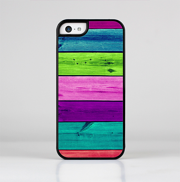 The Wide Neon Wood Planks Skin-Sert Case for the Apple iPhone 5c
