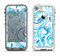 The Wild Blue Swirly Vector Water Pattern Apple iPhone 5-5s LifeProof Fre Case Skin Set