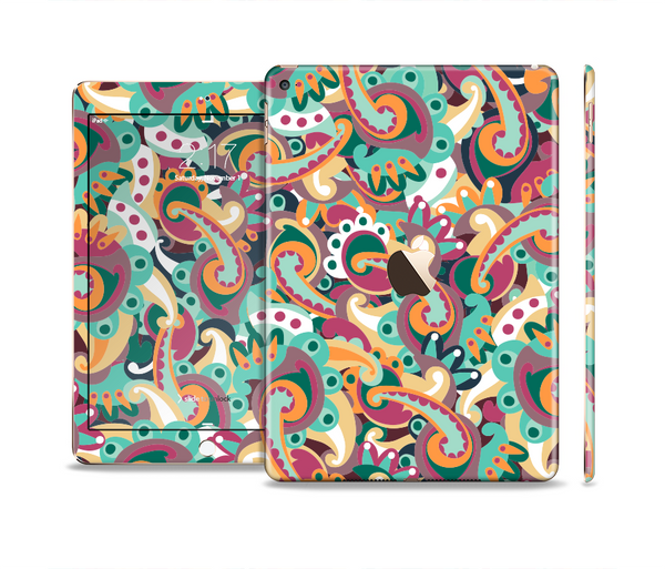 The Wild Colorful Shape Collage Skin Set for the Apple iPad Air 2