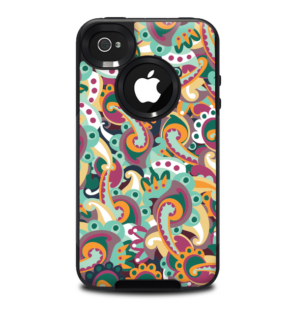 The Wild Colorful Shape Collage Skin for the iPhone 4-4s OtterBox Commuter Case