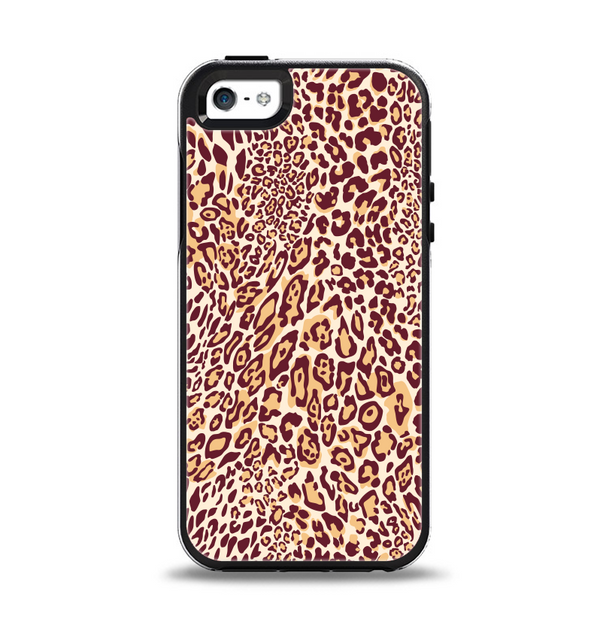 The Wild Leopard Print Apple iPhone 5-5s Otterbox Symmetry Case Skin Set