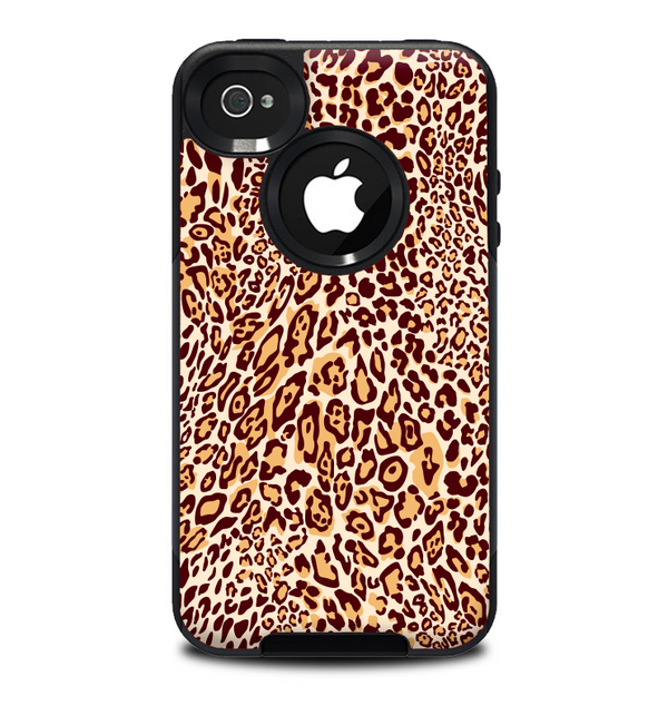 The Wild Leopard Print Skin for the iPhone 4-4s OtterBox Commuter Case