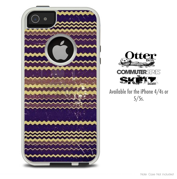 The Wild Swirly Chevron Skin For The iPhone 4-4s or 5-5s Otterbox Commuter Case