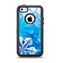 The Winter Abstract Blue Apple iPhone 5c Otterbox Defender Case Skin Set