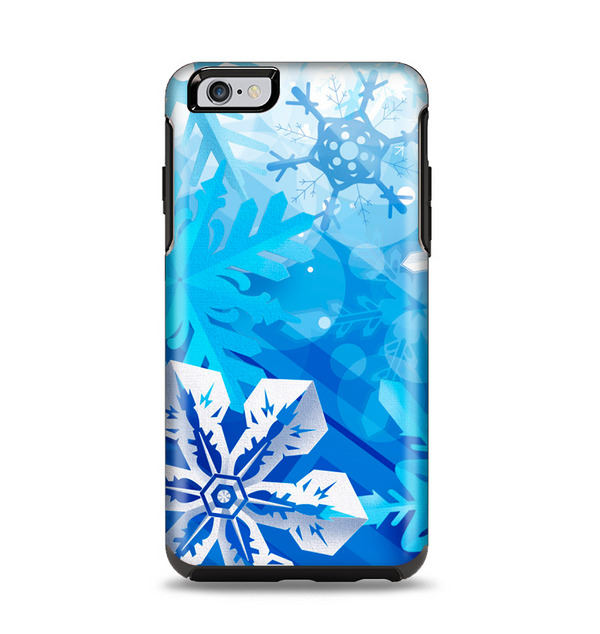 The Winter Abstract Blue Apple iPhone 6 Plus Otterbox Symmetry Case Skin Set