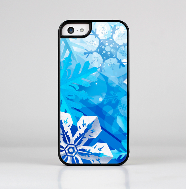 The Winter Abstract Blue Skin-Sert Case for the Apple iPhone 5c