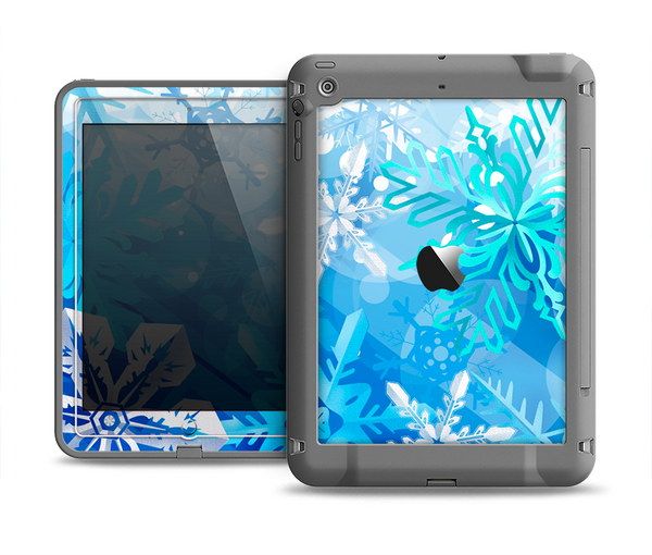 The Winter Abstract Blue Apple iPad Mini LifeProof Fre Case Skin Set