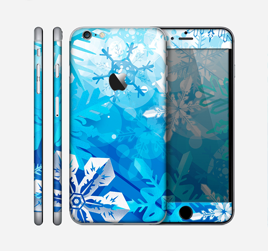 The Winter Abstract Blue Skin for the Apple iPhone 6 Plus