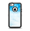 The Winter Blue Abstract Unfocused Apple iPhone 5c Otterbox Defender Case Skin Set