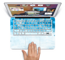 The Winter Blue Abstract Unfocused Skin Set for the Apple MacBook Pro 15" with Retina Display