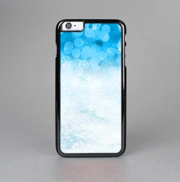The Winter Blue Abstract Unfocused Skin-Sert Case for the Apple iPhone 6
