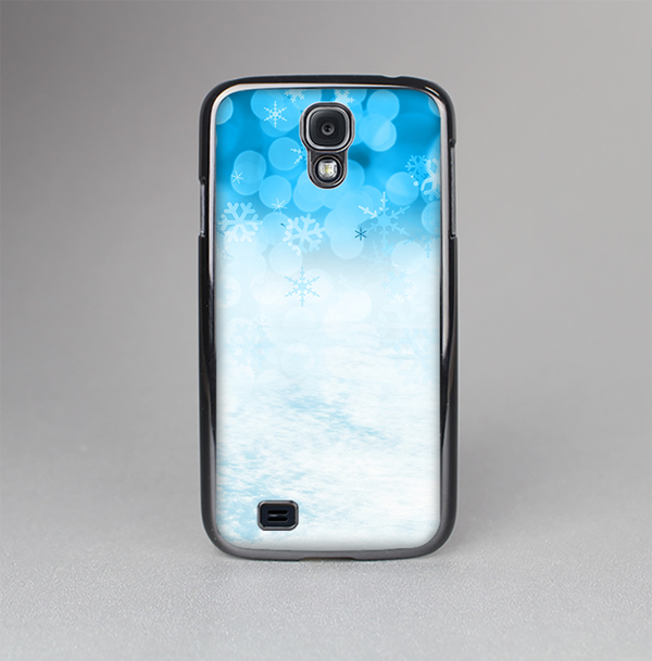The Winter Blue Abstract Unfocused Skin-Sert Case for the Samsung Galaxy S4
