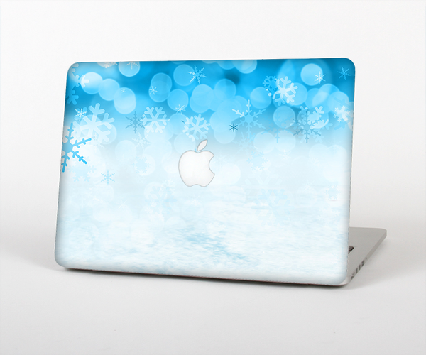 The Winter Blue Abstract Unfocused Skin Set for the Apple MacBook Pro 15"