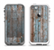 The Wood Planks with Peeled Blue Paint Apple iPhone 5-5s LifeProof Fre Case Skin Set